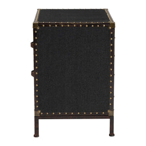   Modern European furniture - Black Canvas Trunk End Table - www.oroa.com | Oroa.com