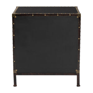   Modern European furniture - Black Canvas Trunk End Table - www.oroa.com | Oroa.com