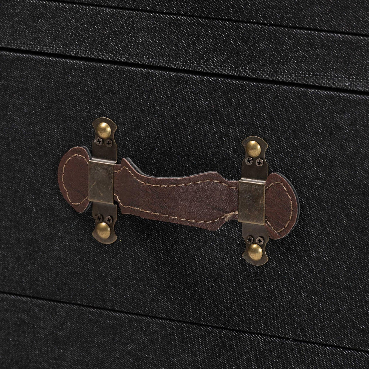   Modern European furniture - Black Canvas Trunk End Table - www.oroa.com | Oroa.com