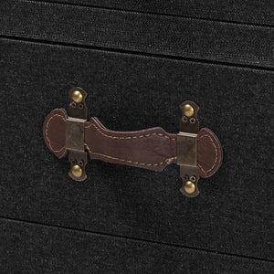   Modern European furniture - Black Canvas Trunk End Table - www.oroa.com | Oroa.com