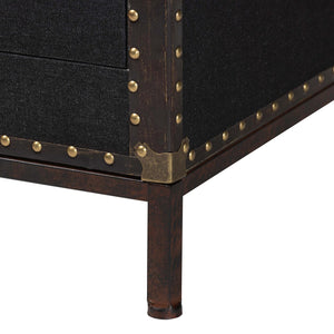   Modern European furniture - Black Canvas Trunk End Table - www.oroa.com | Oroa.com