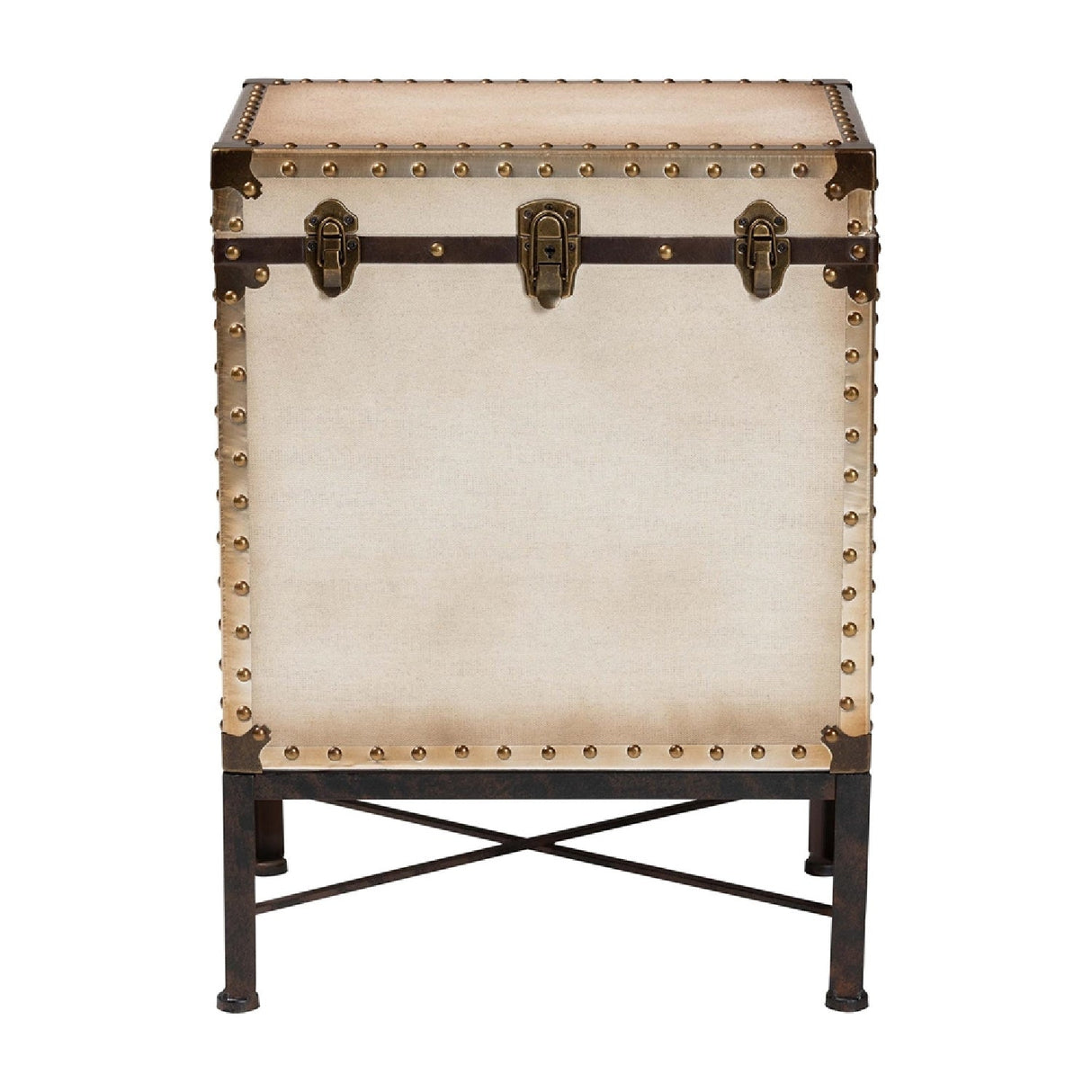   Modern European furniture - White Canvas Lift Top End Table - www.oroa.com | Oroa.com
