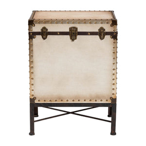   Modern European furniture - White Canvas Lift Top End Table - www.oroa.com | Oroa.com