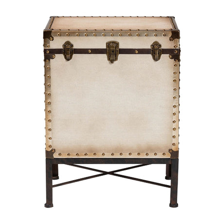   Modern European furniture - White Canvas Lift Top End Table - www.oroa.com | Oroa.com