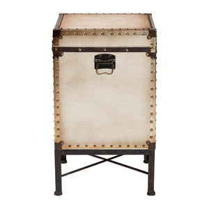   Modern European furniture - White Canvas Lift Top End Table - www.oroa.com | Oroa.com