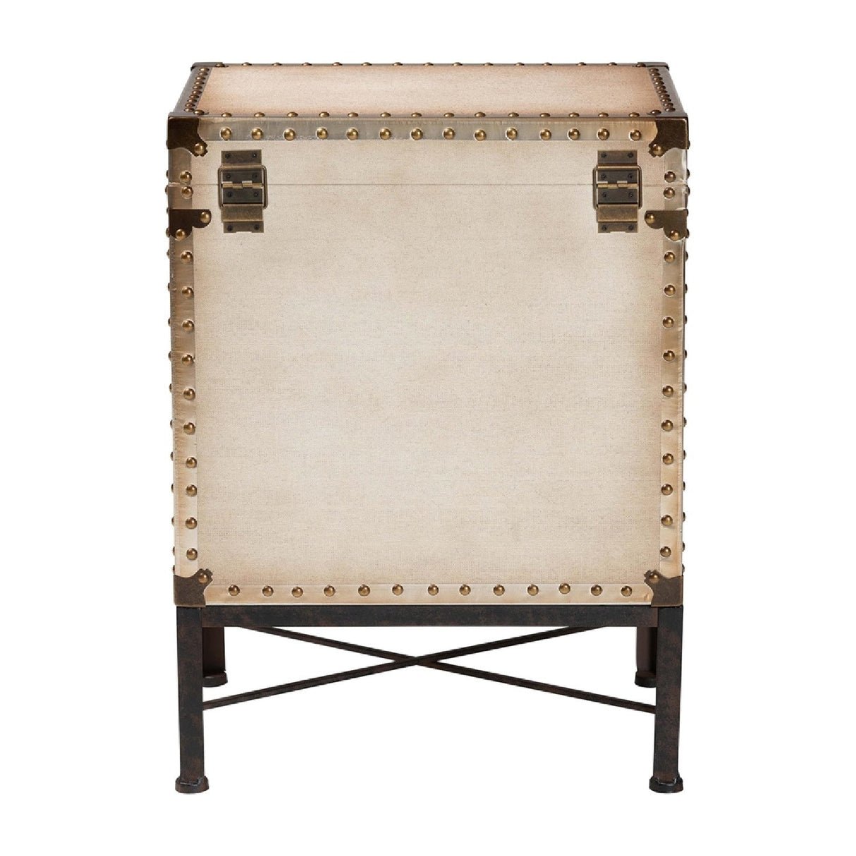   Modern European furniture - White Canvas Lift Top End Table - www.oroa.com | Oroa.com