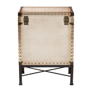   Modern European furniture - White Canvas Lift Top End Table - www.oroa.com | Oroa.com