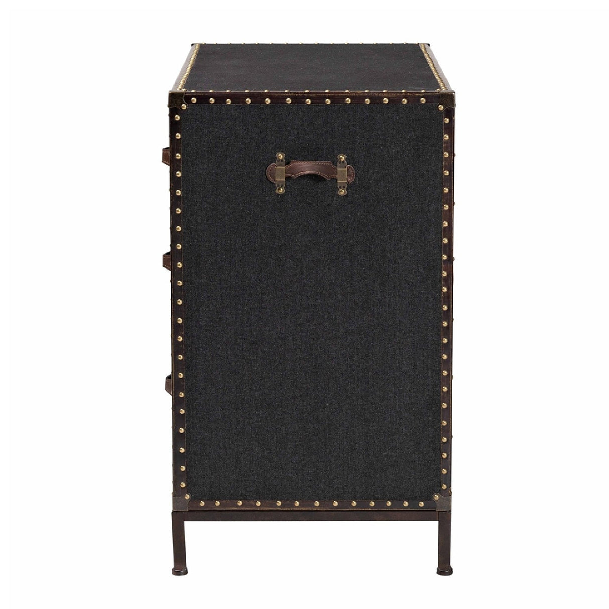   Modern European furniture - Vintage Black 4 Drawer Cabinet - www.oroa.com | Oroa.com