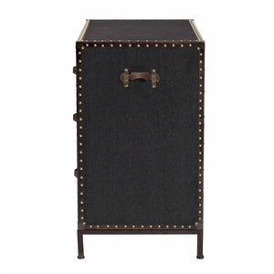   Modern European furniture - Vintage Black 4 Drawer Cabinet - www.oroa.com | Oroa.com