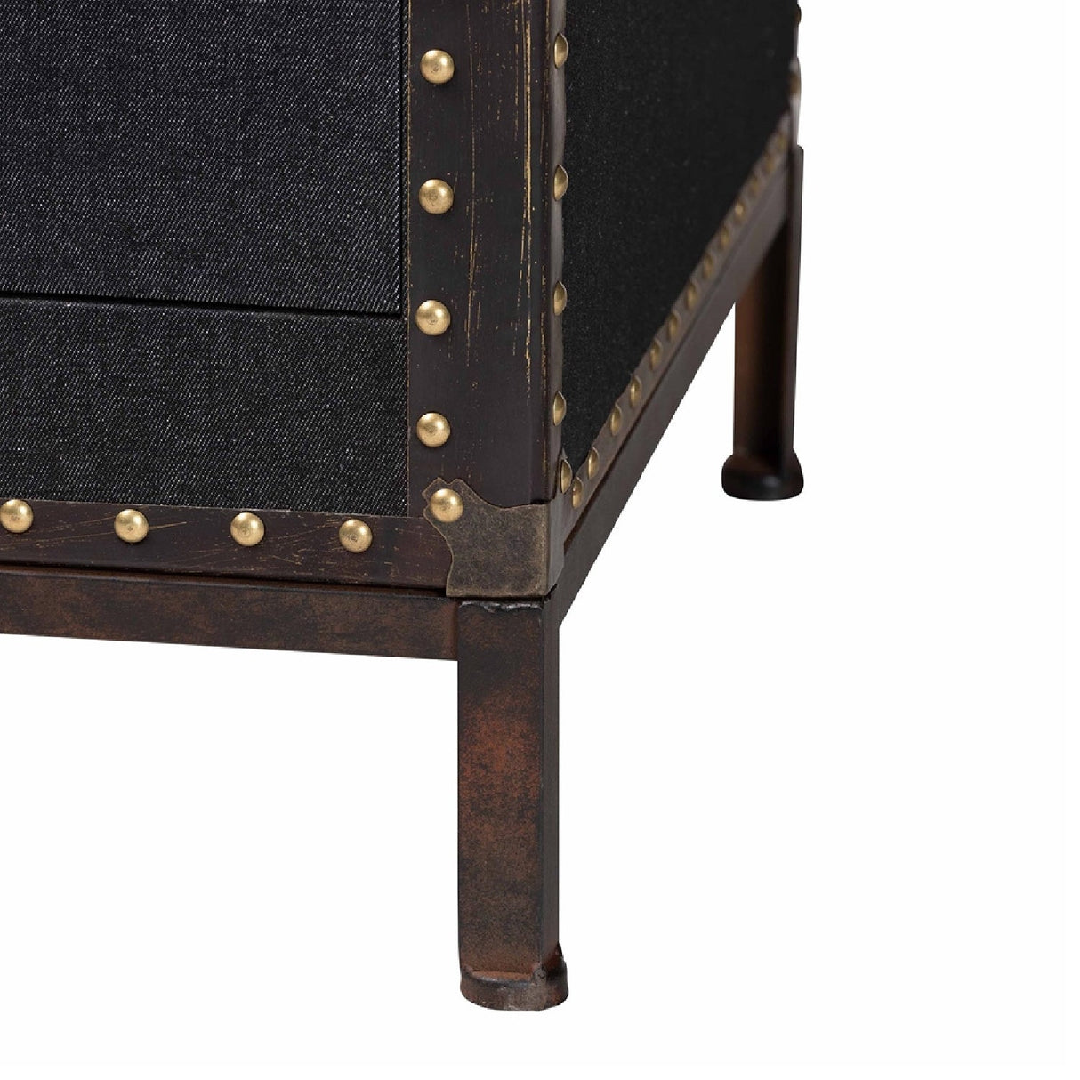   Modern European furniture - Vintage Black 4 Drawer Cabinet - www.oroa.com | Oroa.com