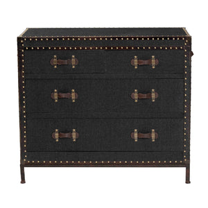   Modern European furniture - Vintage Black 4 Drawer Cabinet - www.oroa.com | Oroa.com