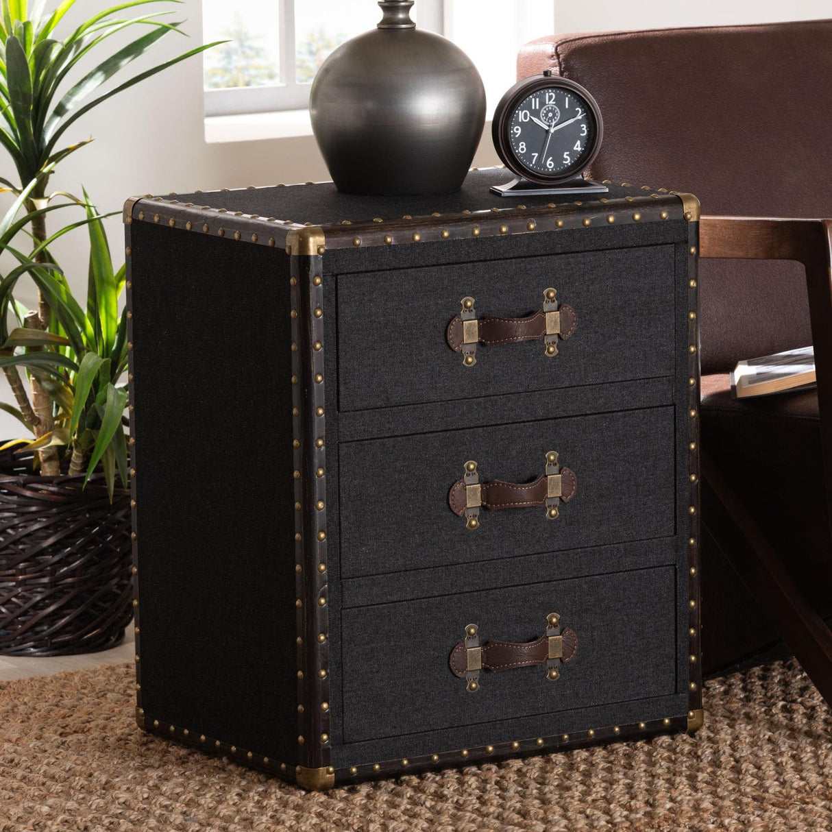   Modern European furniture - Vintage 3 Drawer End Table - www.oroa.com | Oroa.com