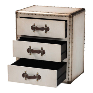   Modern European furniture - Vintage 3 Drawer End Table - www.oroa.com | Oroa.com
