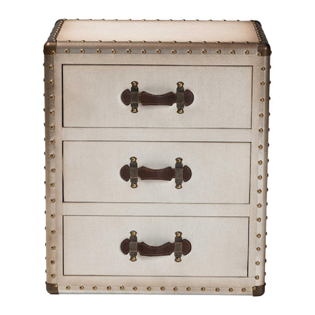   Modern European furniture - Vintage 3 Drawer End Table - www.oroa.com | Oroa.com