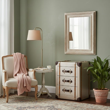   Modern European furniture - Vintage Bronze 3 Drawer Cabinet - www.oroa.com | Oroa.com