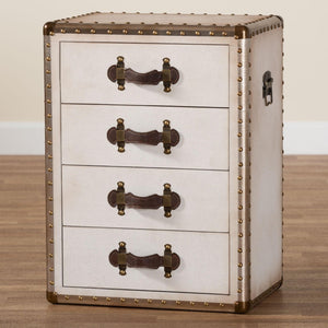   Modern European furniture - Vintage Metal 4 Drawer End Table - www.oroa.com | Oroa.com
