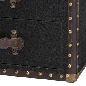   Modern European furniture - Vintage Metal 4 Drawer End Table - www.oroa.com | Oroa.com