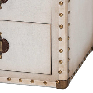  Modern European furniture - Vintage Metal 4 Drawer End Table - www.oroa.com | Oroa.com