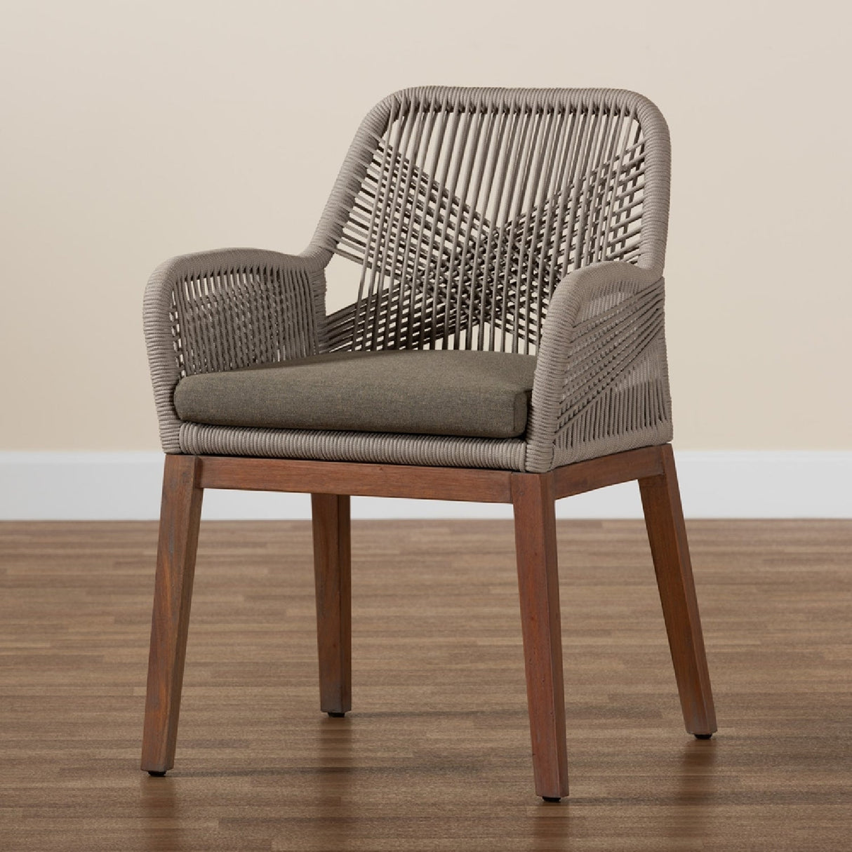   Modern European furniture - Gray Woven Rope Dining Chair - www.oroa.com | Oroa.com