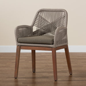   Modern European furniture - Gray Woven Rope Dining Chair - www.oroa.com | Oroa.com