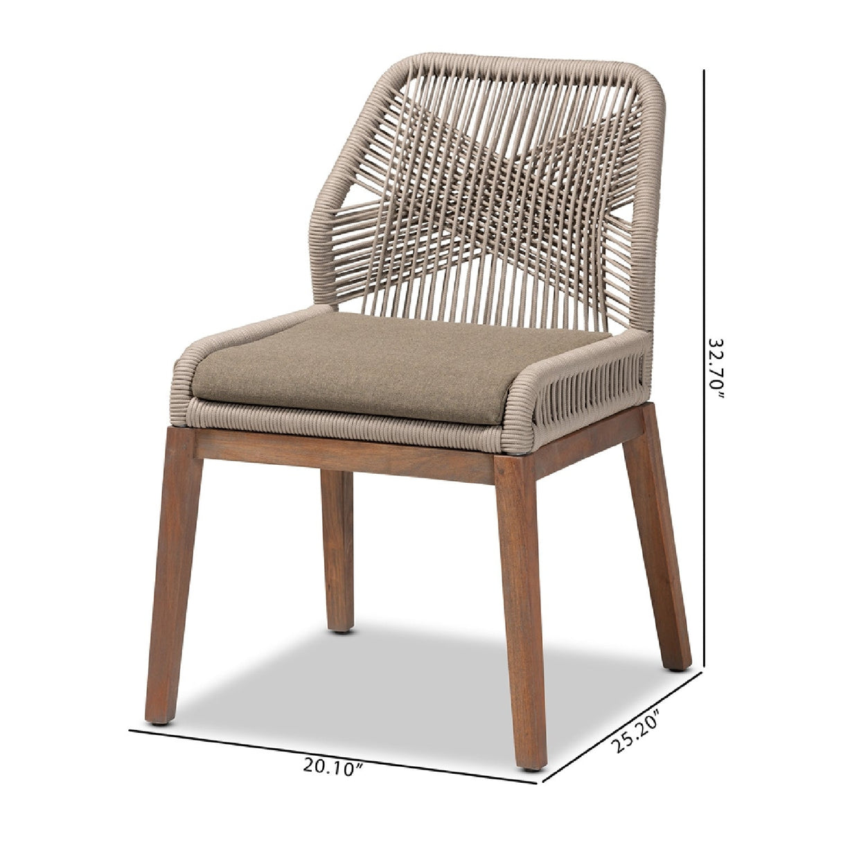   Modern European furniture - Gray Woven Rope Dining Chair - www.oroa.com | Oroa.com