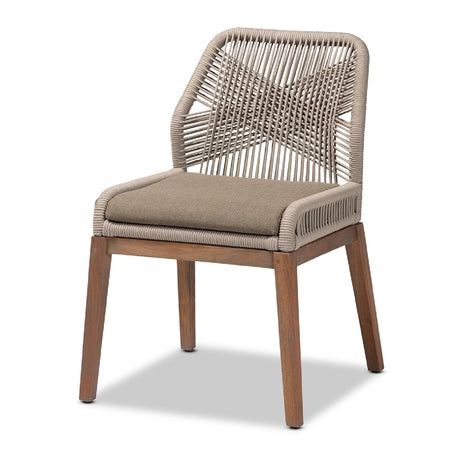   Modern European furniture - Gray Woven Rope Dining Chair - www.oroa.com | Oroa.com