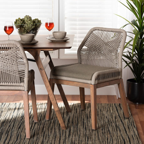   Modern European furniture - Gray Woven Rope Dining Chair - www.oroa.com | Oroa.com