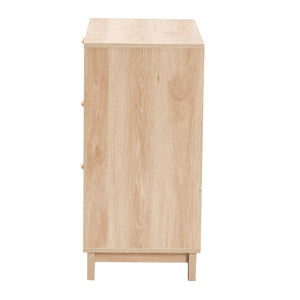   Modern European furniture - Oak Japandi 3 Drawer Cabinet - www.oroa.com | Oroa.com