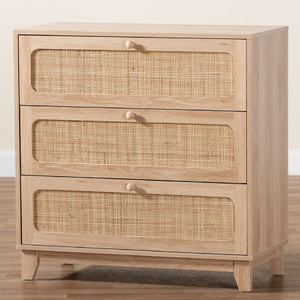  Modern European furniture - Oak Japandi 3 Drawer Cabinet - www.oroa.com | Oroa.com