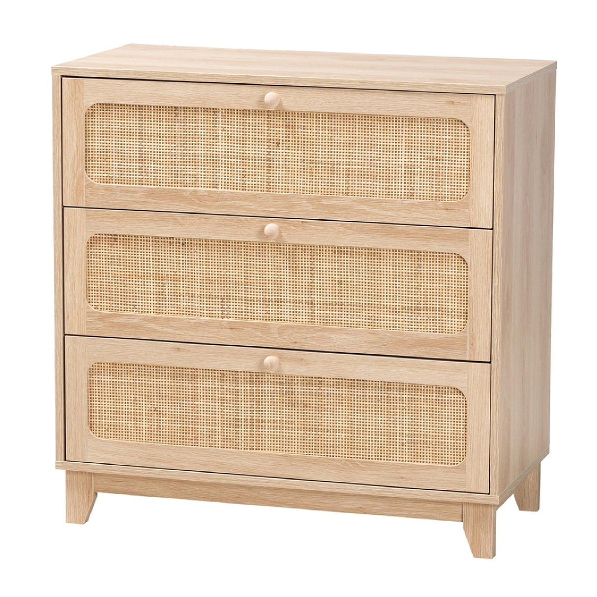  Modern European furniture - Oak Japandi 3 Drawer Cabinet - www.oroa.com | Oroa.com