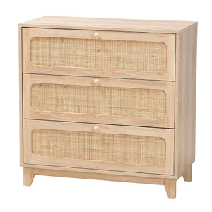   Modern European furniture - Oak Japandi 3 Drawer Cabinet - www.oroa.com | Oroa.com