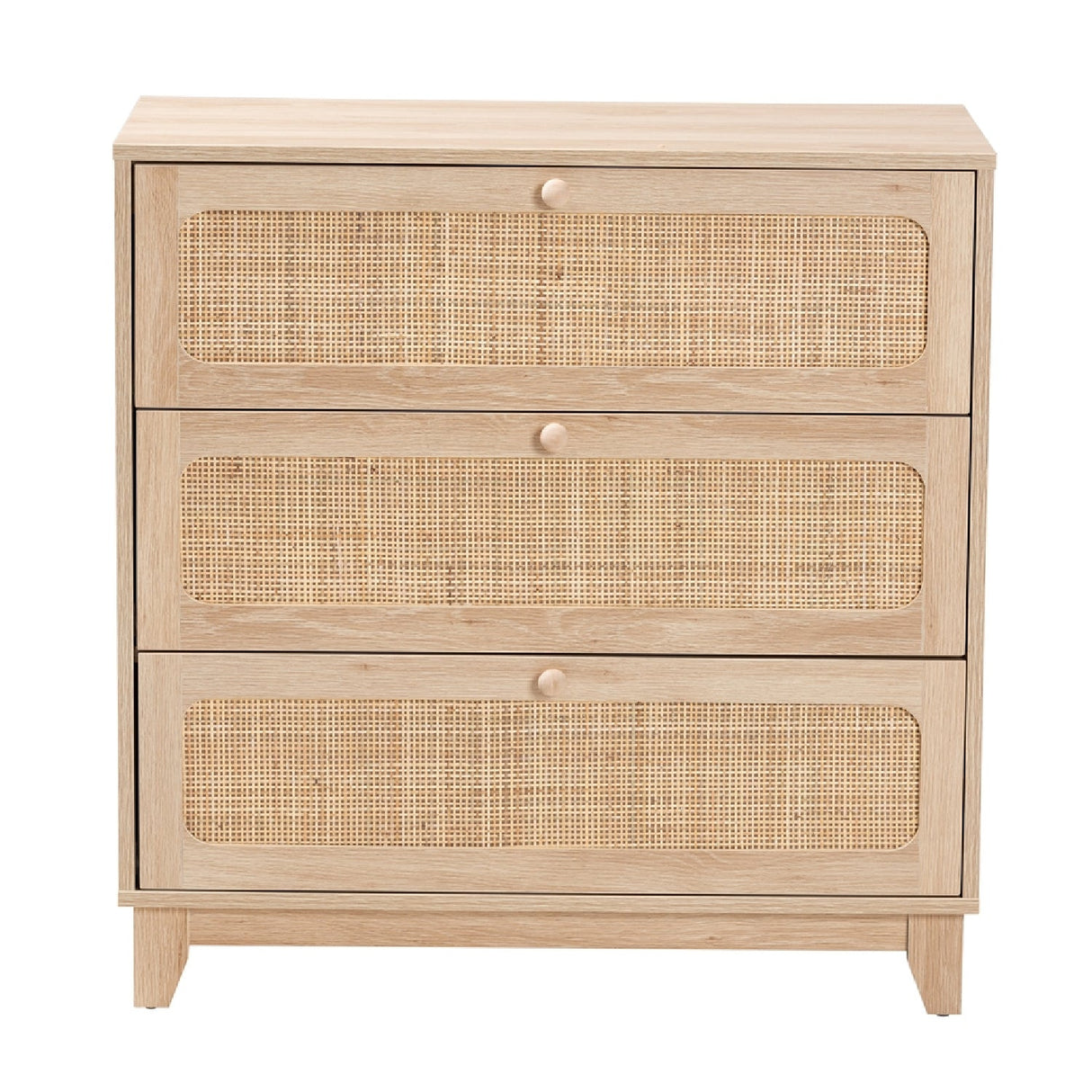   Modern European furniture - Oak Japandi 3 Drawer Cabinet - www.oroa.com | Oroa.com