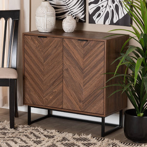   Modern European furniture - Brown Wooden 2 Door Cabinet - www.oroa.com | Oroa.com