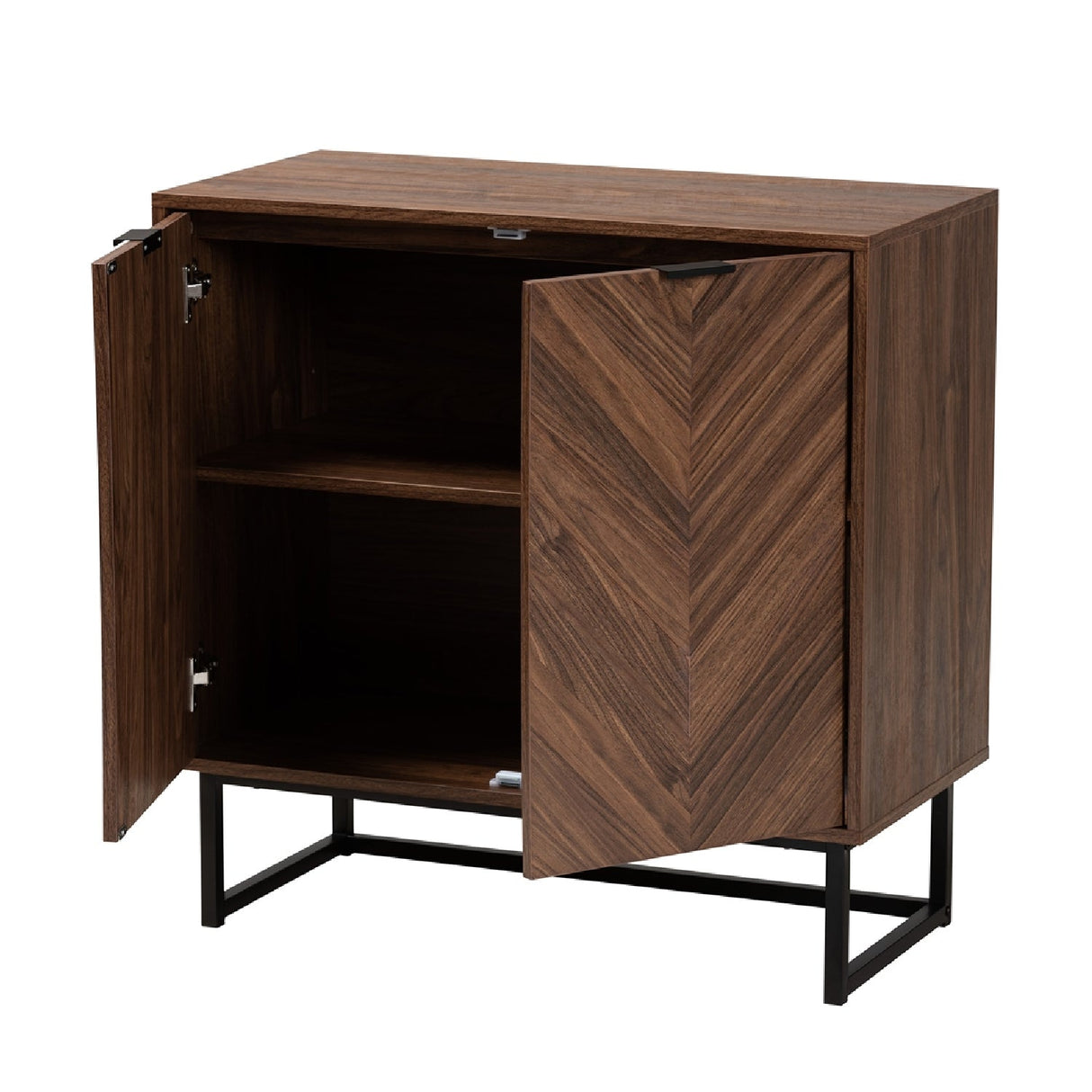   Modern European furniture - Brown Wooden 2 Door Cabinet - www.oroa.com | Oroa.com