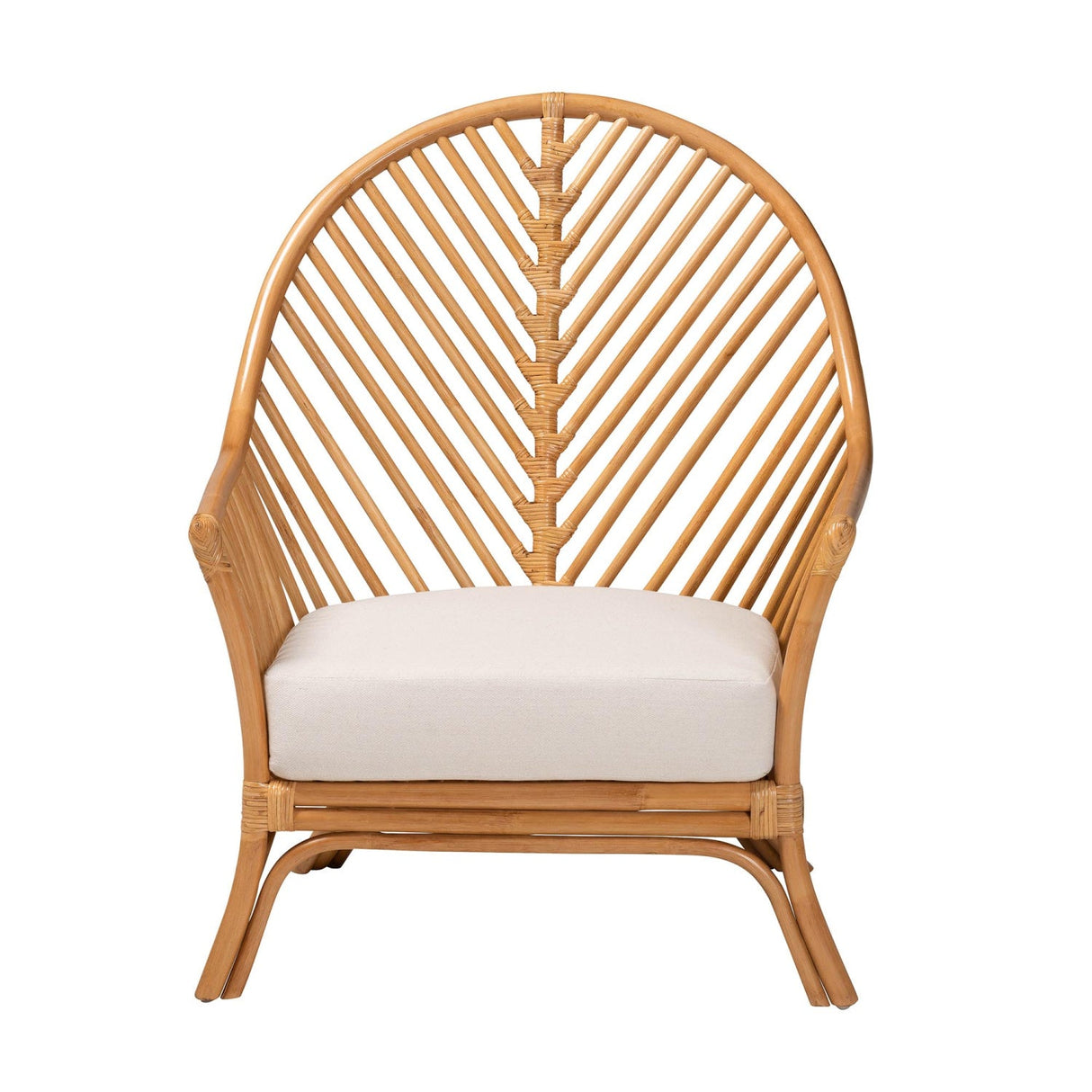   Modern European furniture - Flared Arm Rattan Accent Chair - www.oroa.com | Oroa.com