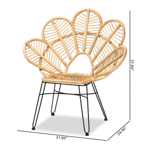  Modern European furniture - Leaf Inspired Rattan Accent Chair - www.oroa.com | Oroa.com