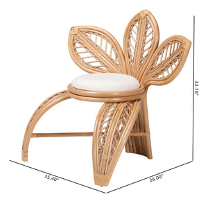   Modern European furniture - Flower Inspired Rattan Accent Chair - www.oroa.com | Oroa.com
