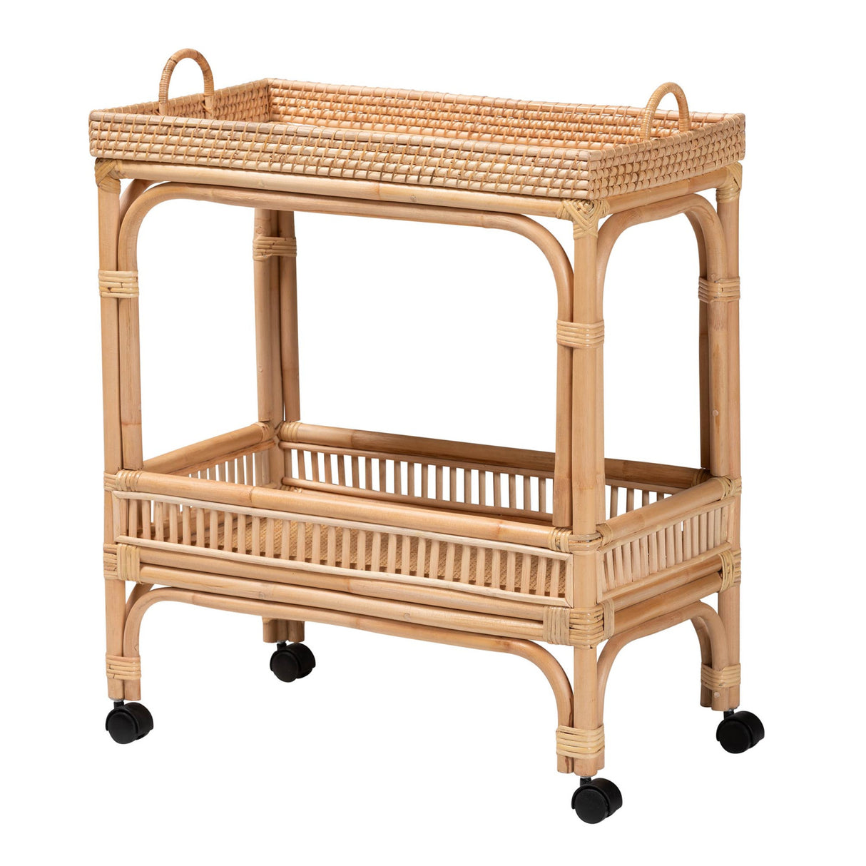   Modern European furniture - Woven Rattan Wine Cart - www.oroa.com | Oroa.com