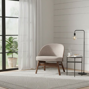   Modern European furniture - Walnut Framed Curved Accent Chairs 2 - www.oroa.com | Oroa.com