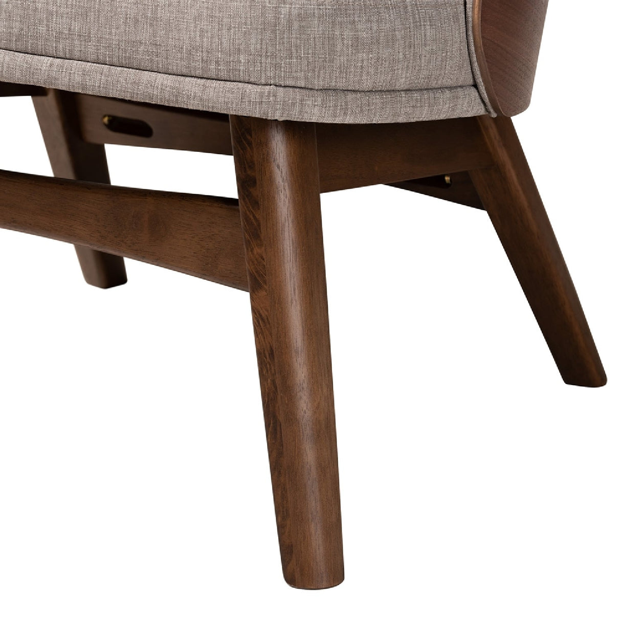   Modern European furniture - Walnut Framed Curved Accent Chairs 2 - www.oroa.com | Oroa.com