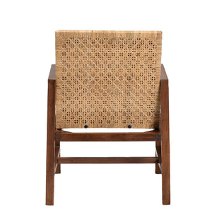   Modern European furniture - Acacia Framed Rattan Lounge Chair - www.oroa.com | Oroa.com