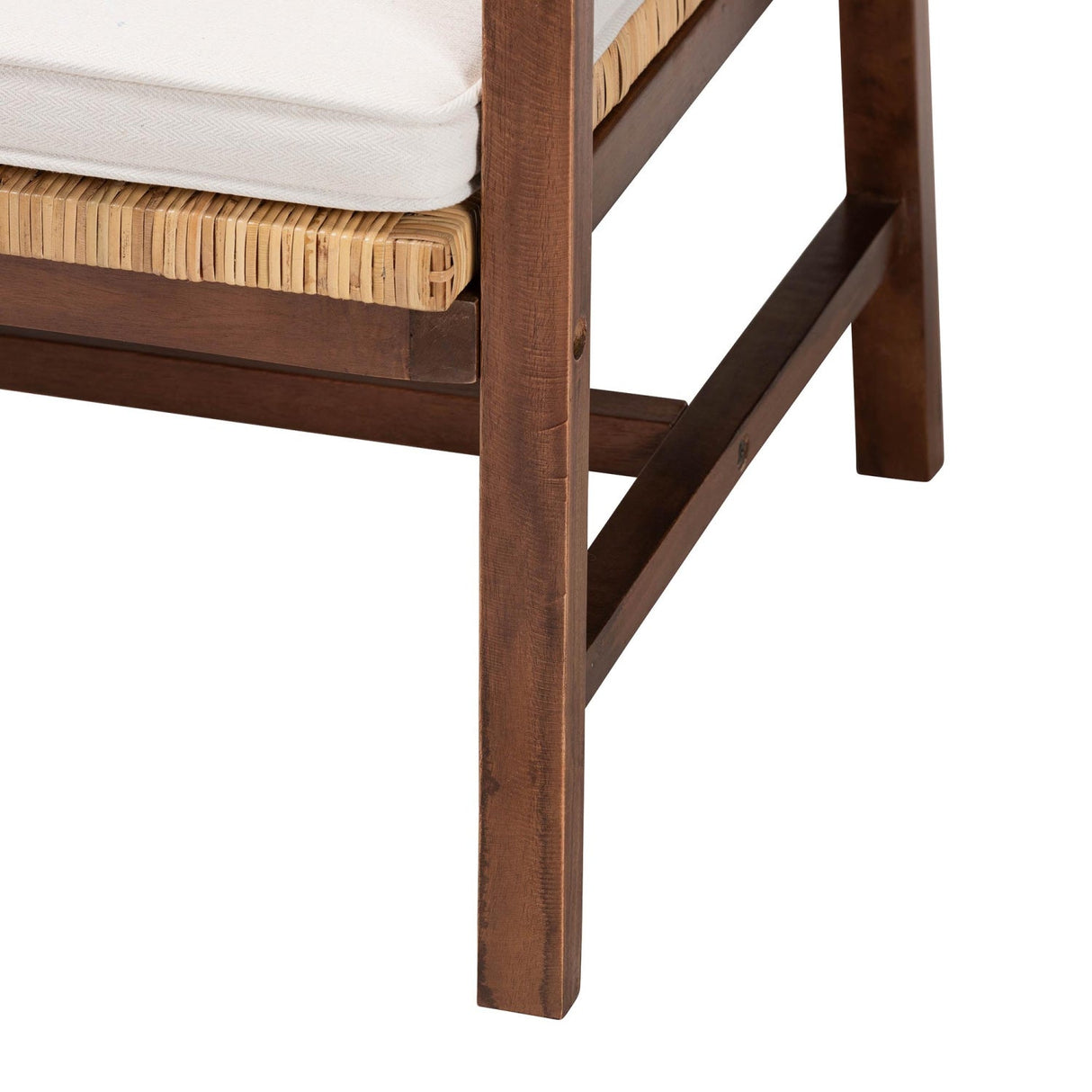   Modern European furniture - Acacia Framed Rattan Lounge Chair - www.oroa.com | Oroa.com