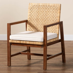  Modern European furniture - Acacia Framed Rattan Lounge Chair - www.oroa.com | Oroa.com