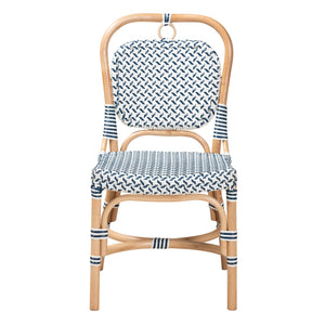   Contract furniture - Blue White Weaving Bistro Chair - www.oroatrade.com | Oroa.com
