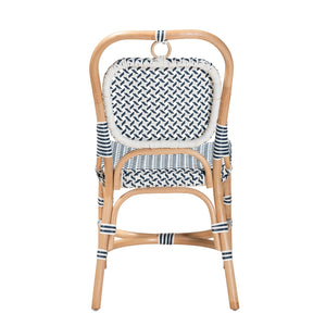   Contract furniture - Blue White Weaving Bistro Chair - www.oroatrade.com | Oroa.com