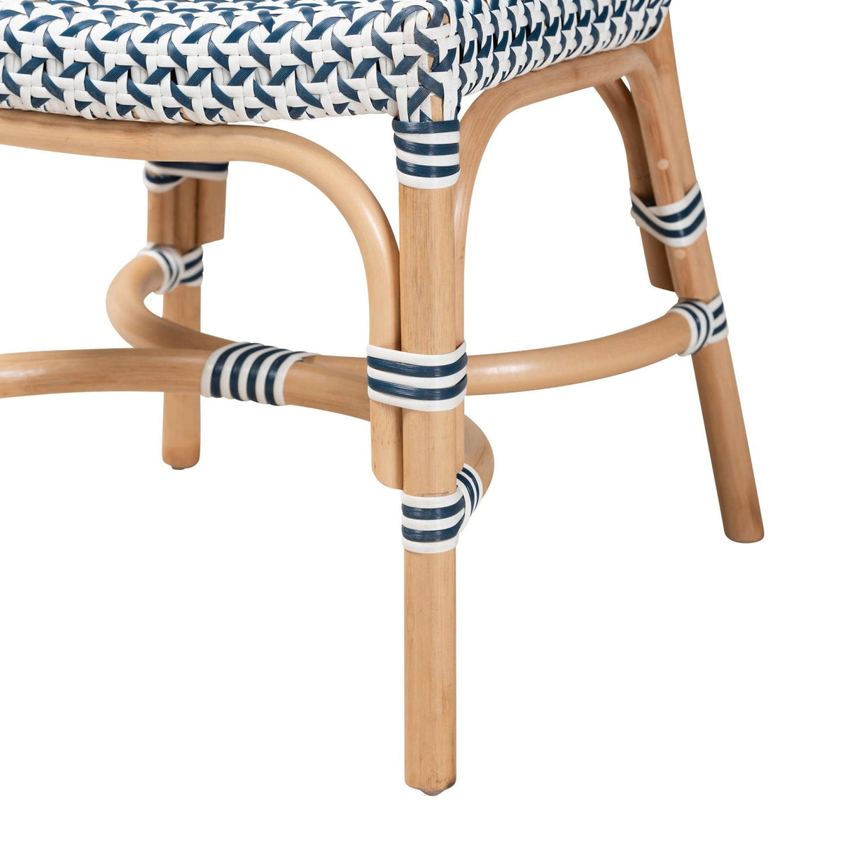   Contract furniture - Blue White Weaving Bistro Chair - www.oroatrade.com | Oroa.com