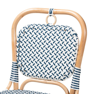   Contract furniture - Blue White Weaving Bistro Chair - www.oroatrade.com | Oroa.com