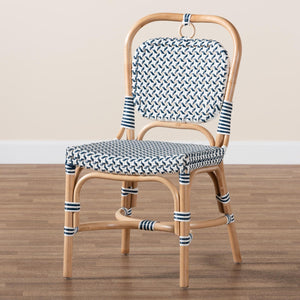  Contract furniture - Blue White Weaving Bistro Chair - www.oroatrade.com | Oroa.com