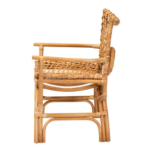   Modern European furniture - Curved Seat Rattan Accent Chair - www.oroa.com | Oroa.com
