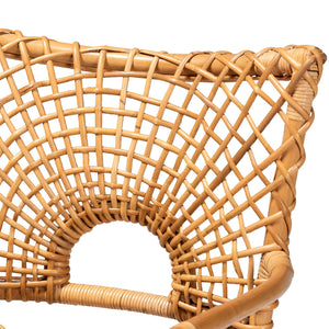   Modern European furniture - Curved Seat Rattan Accent Chair - www.oroa.com | Oroa.com